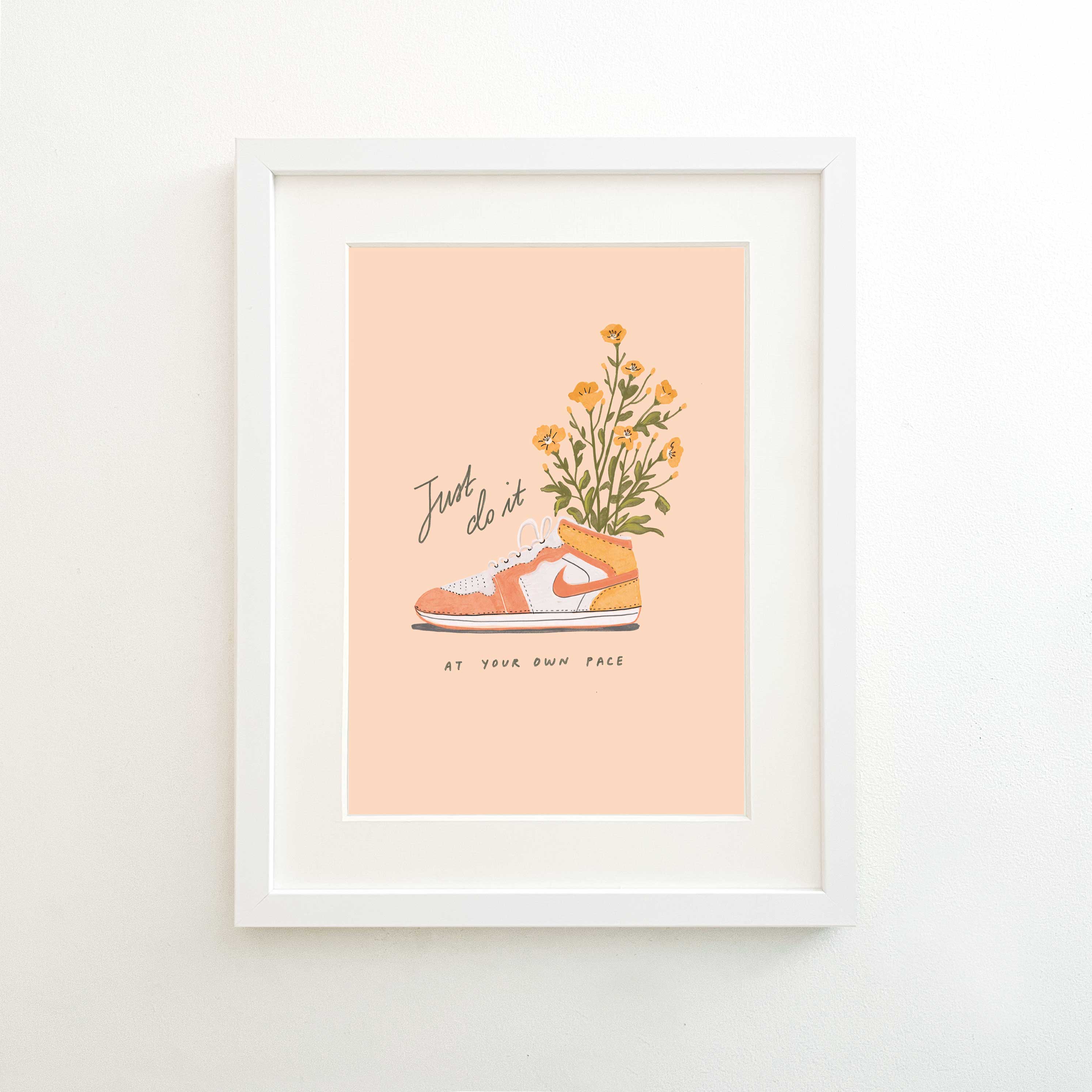 Wall Art Just do it Art Print Frames Twillo Story Twillostory