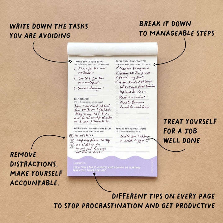 Kickstarter - Mini Anti Procrastination Journal