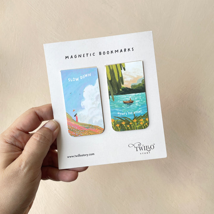 Slow Down - Magnetic Bookmarks (Set of 2)