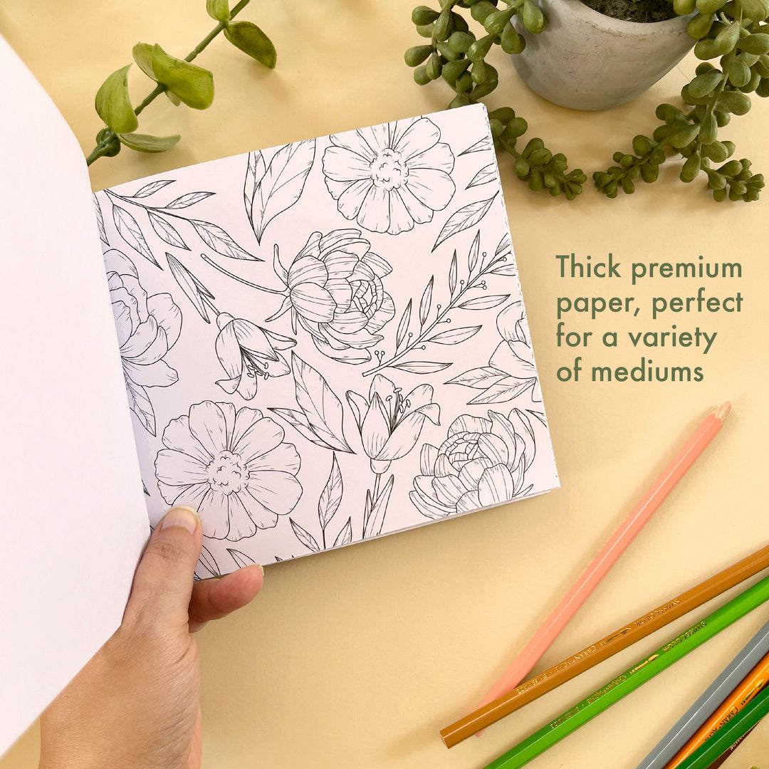 Mini Botanicals Colouring Book