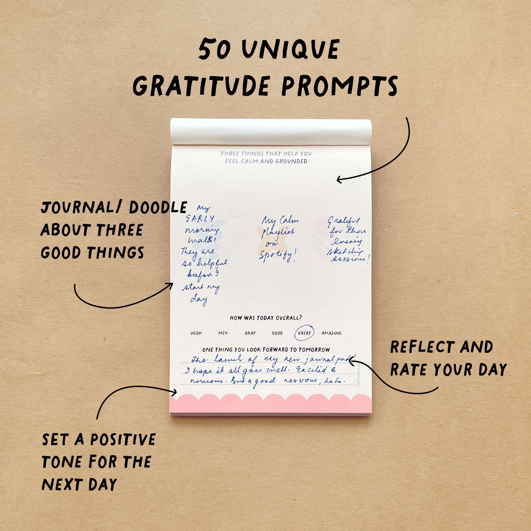 Three Good Things - Mini Gratitude Journal – Twillostory
