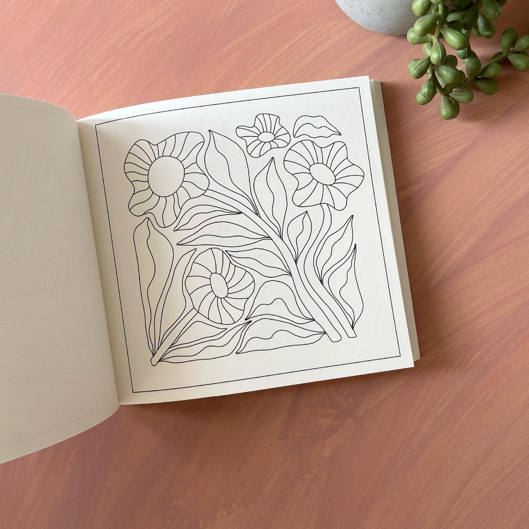 Mini Botanicals - Modern Art Inspired Mini Colouring Book