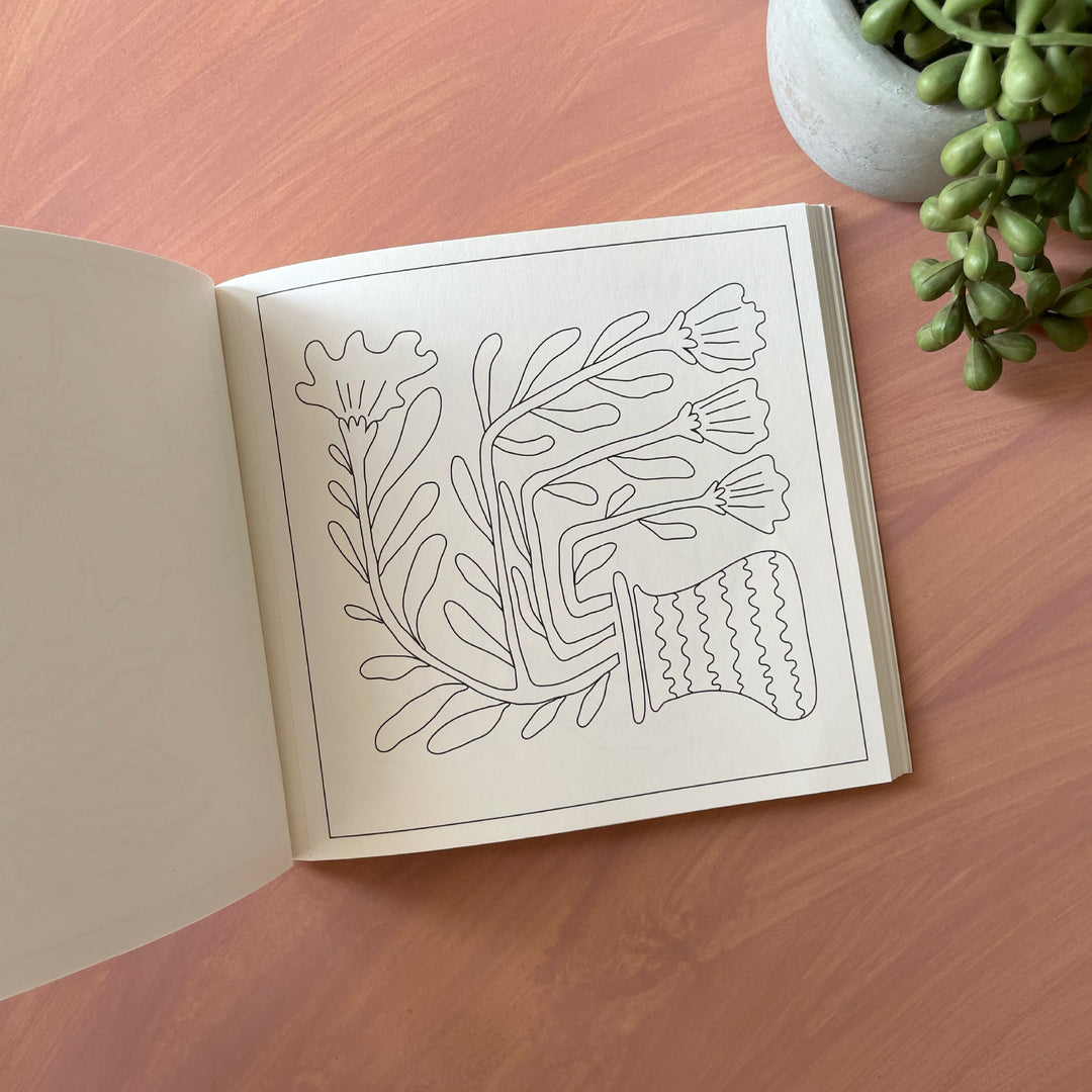 Mini Botanicals - Modern Art Inspired Mini Colouring Book