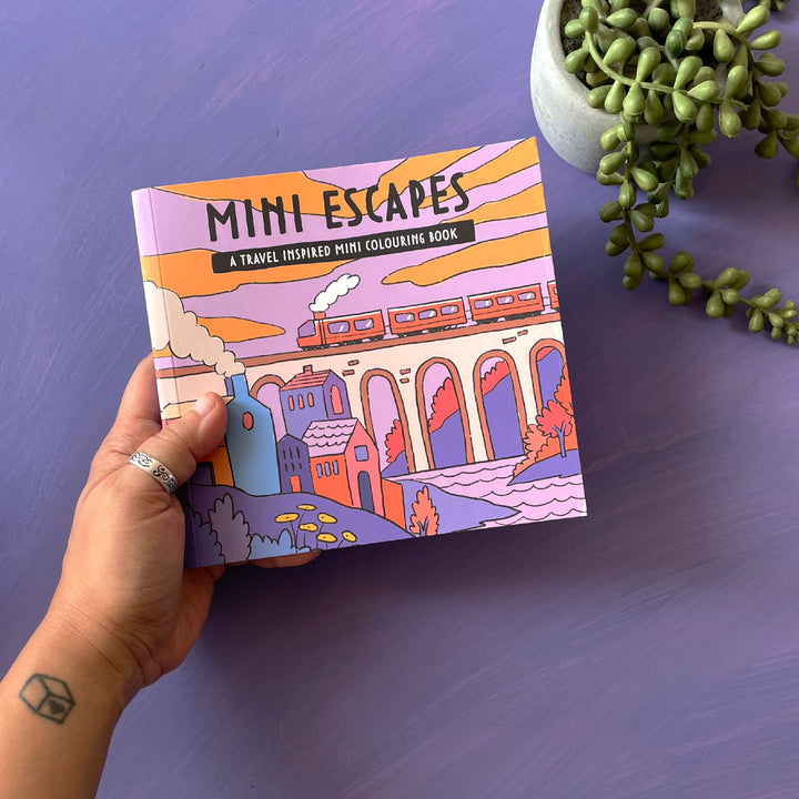 Mini Escapes - Travel Inspired Mini Colouring Book