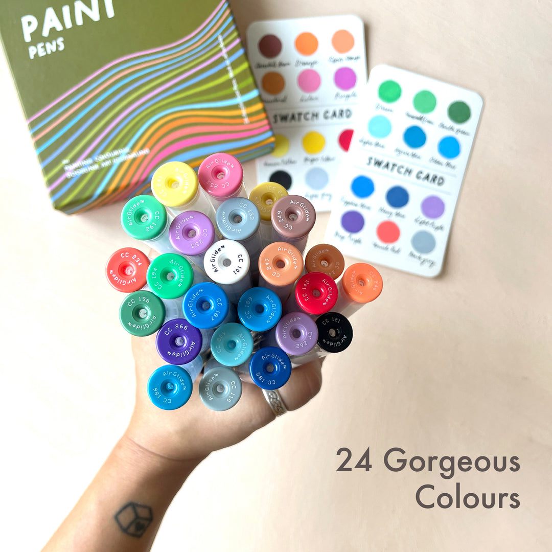 The Paint Pen Box  - Acrylic Paint pens (Set of 24)