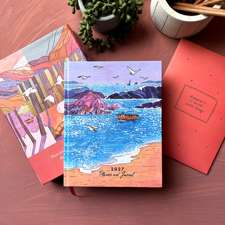 2027 Dated Planner & Journal - Meet Me by the Sea