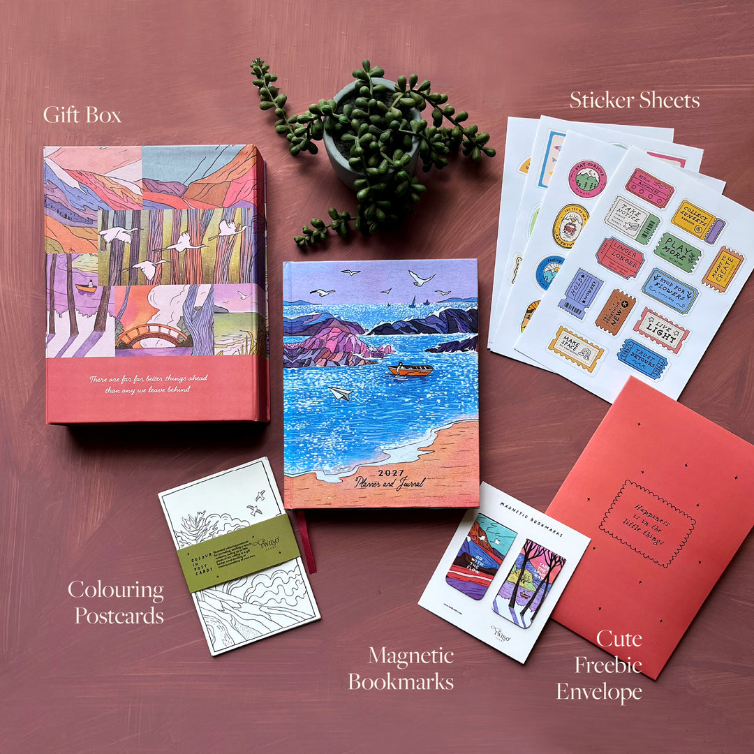 2027 Dated Planner & Journal - Meet Me by the Sea