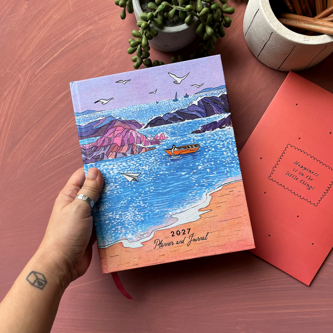 2027 Dated Planner & Journal - Meet Me by the Sea