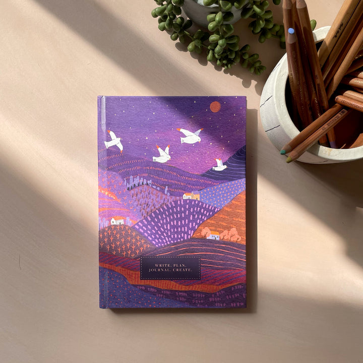 Under a Lilac Sky Dot Grid Notebook