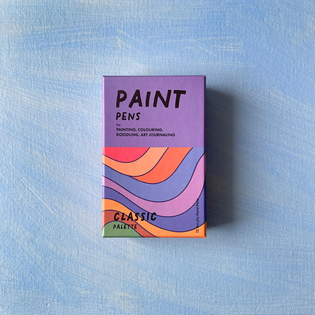 The Classic Palette Paint Pen Box - Acrylic Paint Pens (Set of 12)